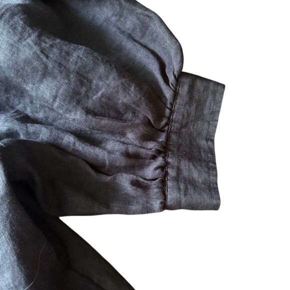 J.Crew Lace-trim pintuck top Raime Blouse Black XS - Picture 4 of 6